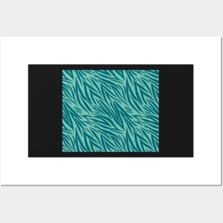 Modern Animal Skin Pattern Zebra Posters and Art